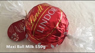 Unwrapping Giant Lindor Ball  Whats Inside  Lindt Lindor [upl. by Ortrud]