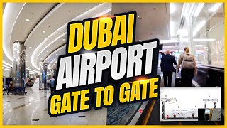 Dubai International Airport DXB Terminal 3 Walkthrough Gate A14 to C21 Transfer and Transit Guide [upl. by Nodnrb845]