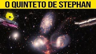 O Quinteto de Stephan  Revelações com James Webb e Hubble [upl. by Avaria]