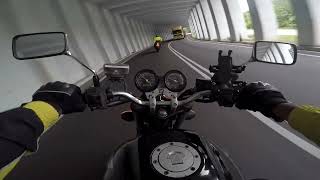 Honda CB400 Super Four Revo Monaco Tunnel at Gerik Highway [upl. by Miru939]