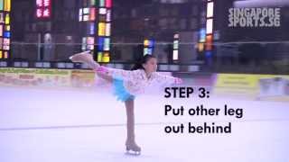 Figure Skating  Dancing on ice Waltz jump forward crossover spiral 2 foot spin [upl. by Macegan]