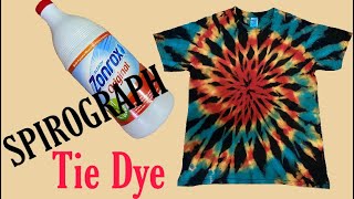 Tiedye pattern 04  Spirograph tie dye [upl. by Elane]