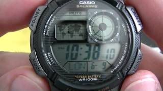 Unboxing  Casio AE1000W 1AV  World Time  PTBR  Brasil [upl. by Esilrac408]