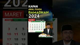 PUASA RAMADHAN 2024 JATUH PADA TANGGAL BERAPA DAN HARI APA puasaramadhan puasa2024 [upl. by Grimonia37]