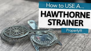 How to Use a Hawthorne Strainer  Bartending Basics amp Beginner Home Bar Essentials  Drinkstuff [upl. by Nylareg98]