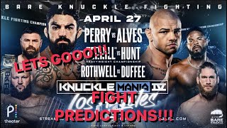 BKFC KNUCKLEMAINIA 4 MIKE PERRY VS THIAGO ALVES FULL FIGHT PREDICTIONS [upl. by Fini]