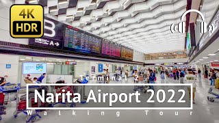 4KHDRBinaural Terminal 2  Narita International Airport 2022 Walking Tour  Chiba Japan [upl. by Leur741]