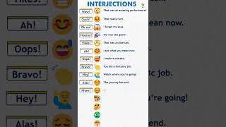 Example of Interjections In English  Part of Speech  English Grammar 😱💯✅ [upl. by Nedyah482]