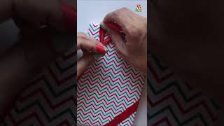 How to Diagonally Wrap a Ribbon on a Gift Box  Easy way to wrap a Gift with Ribbon giftwrap [upl. by Rebliw]