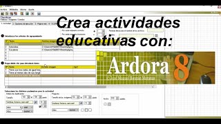 Como crear una actividad con Ardora [upl. by Goer]