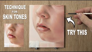 How to Mix SKIN TONES  Oil Painting Tutorial  PORTRAIT Study for Beginners onwards [upl. by Alyakem341]