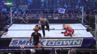 wwe smack down 02 11 2011  vladimir kozlov vs justin gabriel [upl. by Hoopen989]