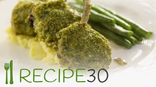 LAMB CUTLETS HERB CRUST recipe [upl. by Nimra]