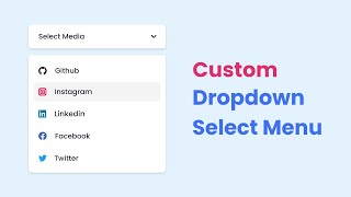 Custom Dropdown Select Menu in HTML CSS amp JavaScript [upl. by Eellehs806]