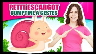 Comptines à gestes pour bébés  Petit Escargot  Titounis [upl. by Nemaj251]