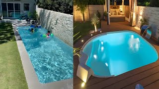 100 PISCINAS PEQUEÑAS MODERNAS 2024  IDEAS PEQUEÑAS PISCINAS PARA PATIOS PEQUEÑOS 2024 💧 [upl. by Ailb442]