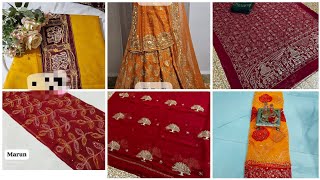 jamnagari bandhej handwork collection darbarisaree partywearsaree saree darbarisareeonline new [upl. by Dianemarie814]