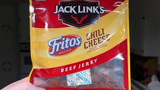 Fritos chili cheese beef jerky review [upl. by Repsag]