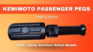 KEMIMOTO Passenger Foot Peg Installation and Review [upl. by Bambi65]