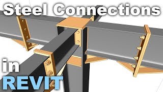 Steel Structures and Connections in Revit Tutorial [upl. by Maryl]