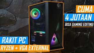 RAKIT PC GAMING 4 JUTAAN RYZEN 3 1200  GTX 750TI JADI LEBIH MURAH [upl. by Aihseya]