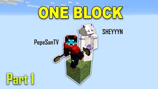 HALA NAHULOG ft SheyyynPlayz ONEBLOCK  MINECRAFT [upl. by Aikkan]