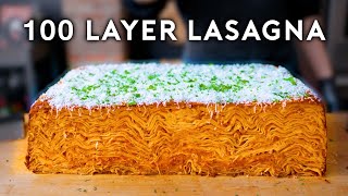 100 Layer Lasagna  Anything With Alvin [upl. by Ainedrag]