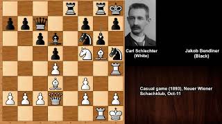 Carl Schlechter vs Jakob Bendiner 1893 [upl. by Bamberger350]