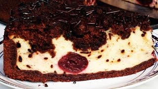 SCHOKOSTREUSELKUCHEN mit QuarkKirschFüllung [upl. by Ahsilif]