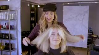 Textured Lob Haircut Tutorial  The Carly Cut [upl. by Critta]