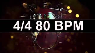 🔴 Drums Metronome 80 BPM [upl. by Aisul230]