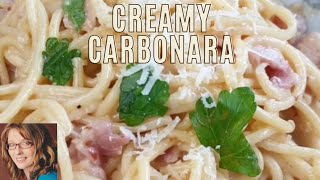 Spaghetti Carbonara recipe Easy in 10 minutes Quick recipe [upl. by Kristyn920]