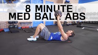 8 Minute Med Ball Six Pack Ab Workout  No Equipment [upl. by Camfort735]