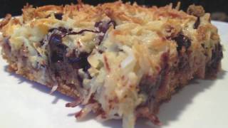 How to make ChewyGooeyCoconut Magic Bars Recipe  MmGoodcom [upl. by Power]