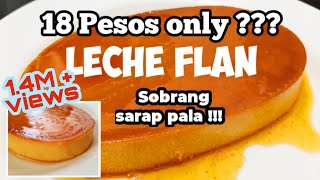 18 PESOS ONLY Homemade Leche Flan Recipe  No Oven No Bake No Mixer No Condensed Milk [upl. by Kulseth320]