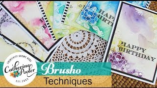 How to Use Brusho and a look at the Colors [upl. by Nilok]