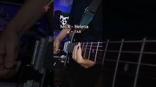 MCR  Helena  GUITAR TAB🎸 mychemicalromance helena guitartutorial guitartabs [upl. by Bekelja]