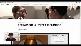 RETINOSCOPÍA ESFERA X CILINDRO l En 4 sencillos pasos  simulador virtual [upl. by Guilbert]