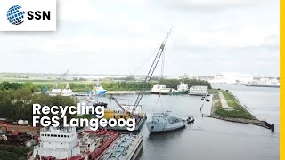 FGS Langeoog is pulled on shore for recycling — SSN [upl. by Peri78]