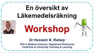 En översikt av läkemedelsräkning  Workshop [upl. by Llerref85]