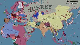 15 mins Hearts of Iron IV AIOnly Timelapse 200 Years of Global Conflict 72 Hour Simulation [upl. by Pease856]