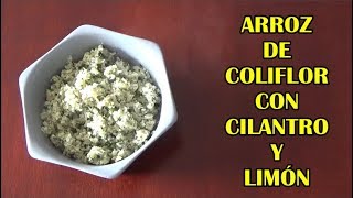 Cómo Hacer Arroz de Coliflor con Limón [upl. by Hasila]