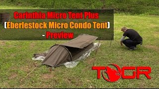 So Expensive  Carinthia Micro Tent Plus Eberlestock Micro Condo Tent  Preview [upl. by Janicki]