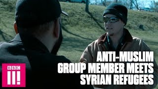 AntiMuslim Group Member Meets Syrian Refugees And Changes Opinion [upl. by Cleodel318]