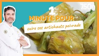 1 min pour  Cuire ses artichauts poivrade  750g [upl. by Arinaj741]