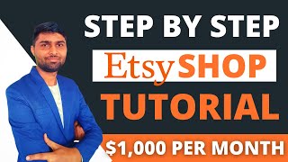 How To Start An Etsy Shop For Beginners 2023  Etsy Store Setup Complete Tutorial [upl. by Stokes35]