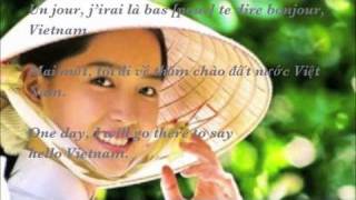 Bonjour Vietnam paroles  lyrics Hello Vietnam by Trần Thái Hoà [upl. by Kirad663]