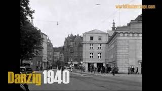 Danzig 1940  Gdańsk  GdańskWrzeszcz  Langfuhr [upl. by Nnyleitak]