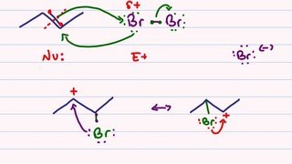 Halogenation of Alkenes  Reaction Mechanism for Bromination and Chlorination [upl. by Rolph884]