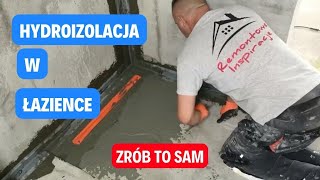 Jak zrobić hydroizolacje w łazience zrób to sam [upl. by Enimzzaj]